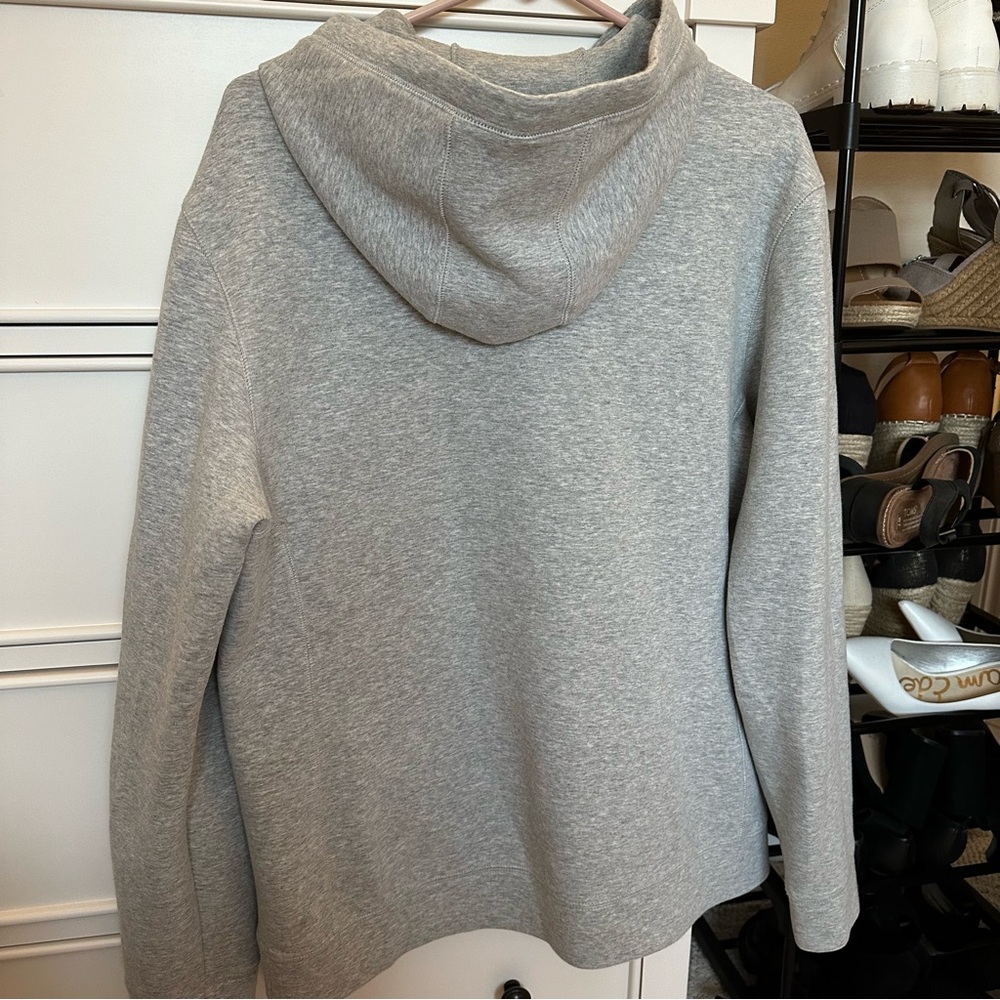 01. ALGO Heather Gray Performance Hoodie - Picture 2 of 5